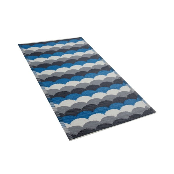 Niebiesko-szary dywan na zewnątrz Monobeli Luretto, 90x180 cm
