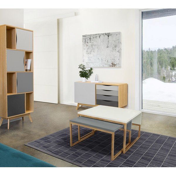 Szary stolik Woodman Cubis-image-1