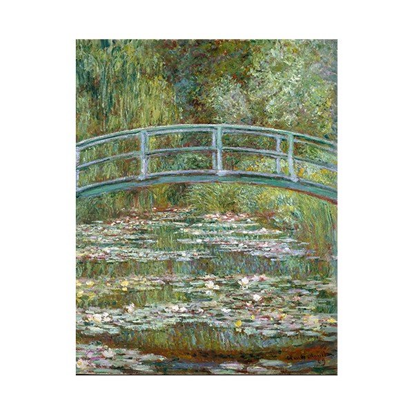 Reprodukcja obrazu Claude'a Moneta - Bridge Over a Pond of Water Lilies, 90x70 cm