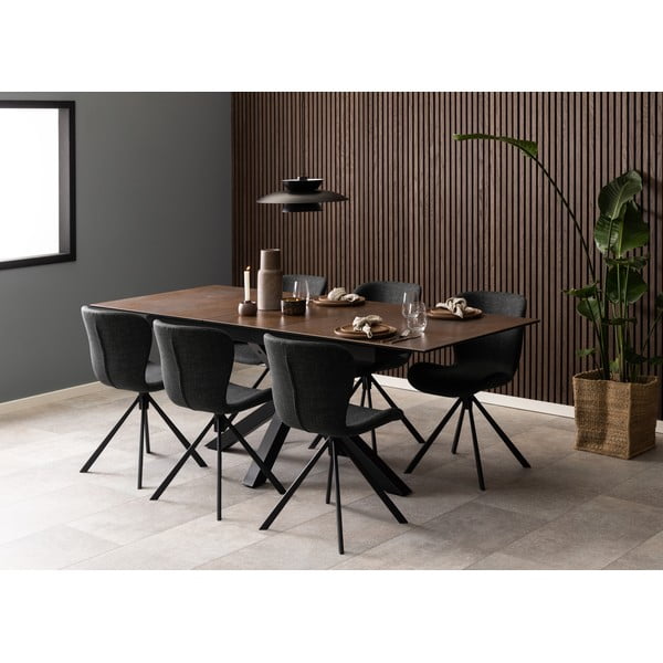 Ciemnoszare krzesła zestaw 2 szt. Batilda – Actona-image-3