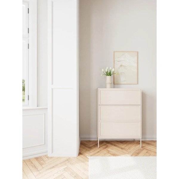 Szara komoda z melaminy 80x110x40 cm Palmdale – Actona-image-1