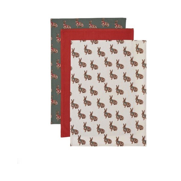 Ścierki zestaw 3 szt. 45x65 cm Heritage Hare – Cooksmart ®-image-1