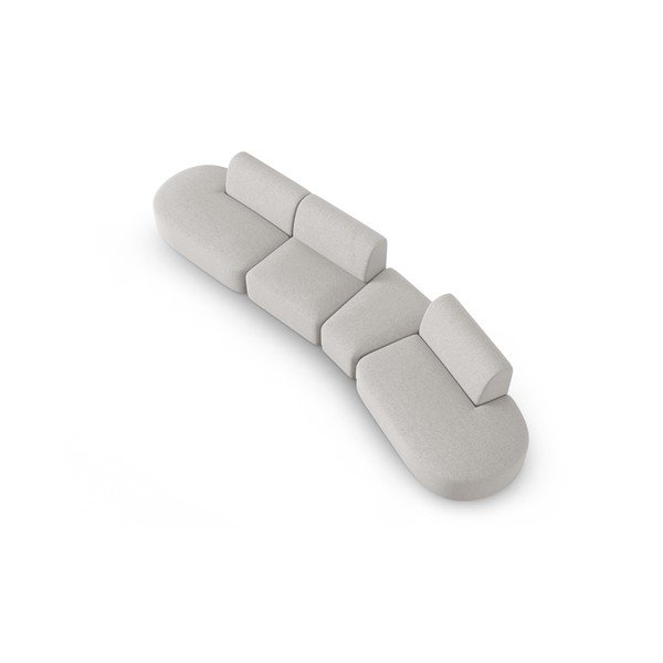 Jasnoszara sofa 412 cm Shane – Micadoni Home-image-2