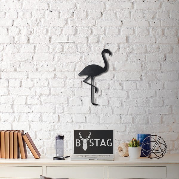 Metalowa dekoracja ścienna Flamingo, 51x30 cm