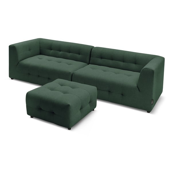 Ciemnozielona sofa 324 cm Kleber – Bobochic Paris-image-4