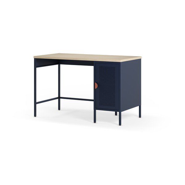 Biurko z blatem w dekorze dębu 60x120 cm Sayla – Marckeric-image-4