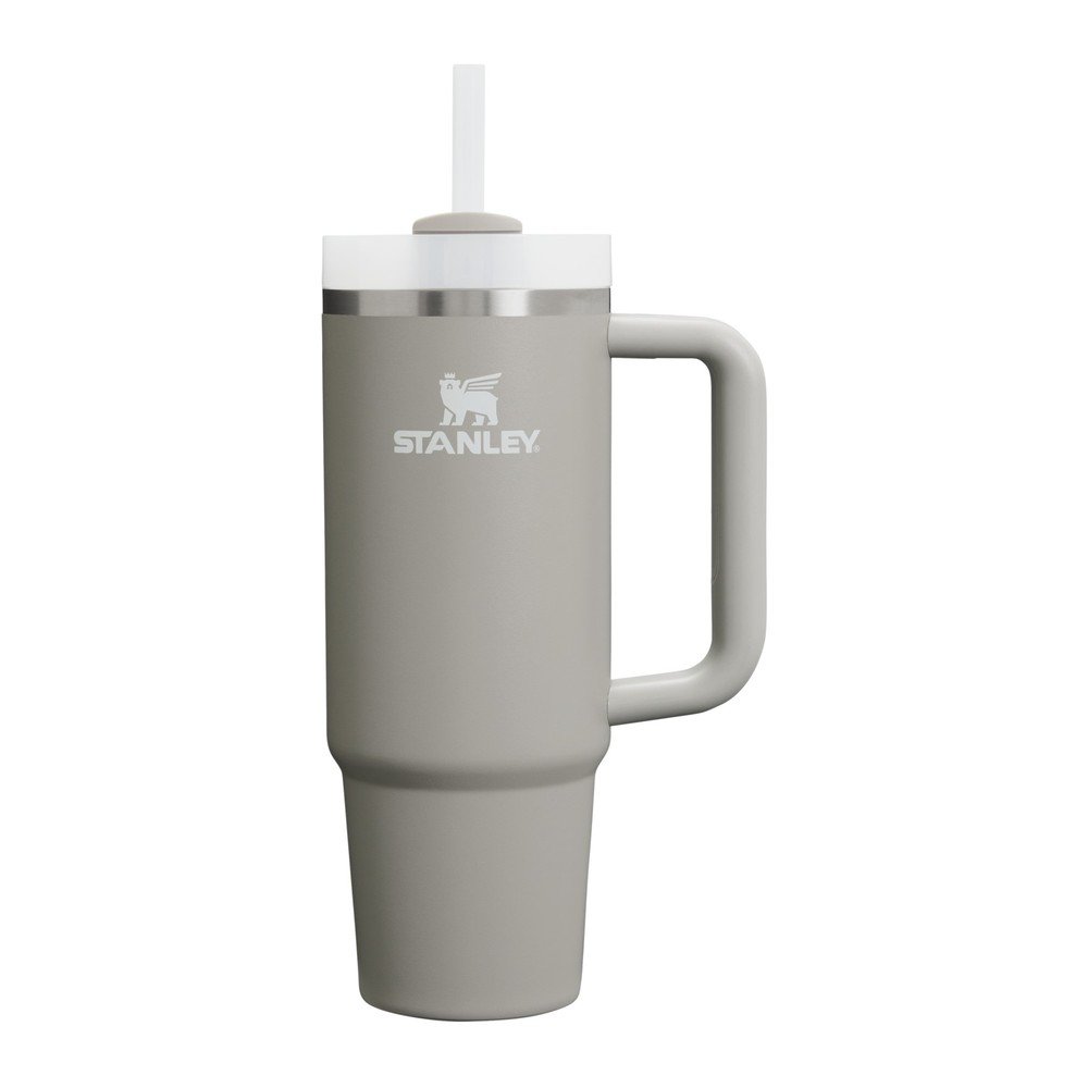 Jasnoszary termos ze stali nierdzewnej ze słomką 890 ml Quencher H2.O FlowState™ Tumbler Ash – Stanley
