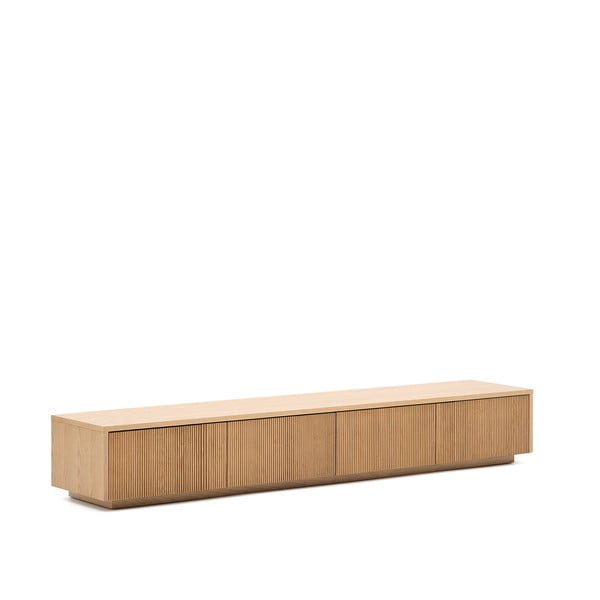 Szafka pod TV w dekorze dębu w naturalnym kolorze 200x30x40 cm Helvine – Kave Home-image-2