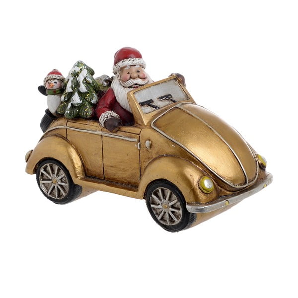 Świąteczna dekoracja w kolorze złota InArt Santa Car Holly