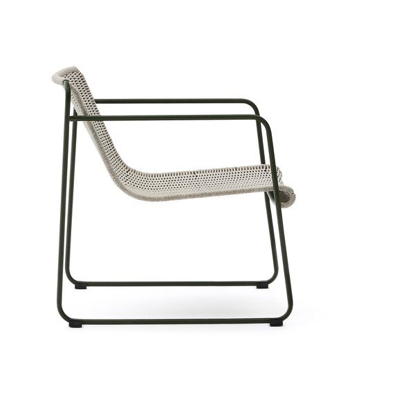 Szarozielony metalowy fotel ogrodowy Maurina – Kave Home-image-3