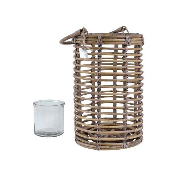 Lampion rattanowy Esschert Design Nature, wys. 39 cm-image-1