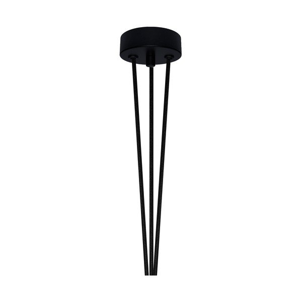 Czarno-biała potrójna błyszcząca lampa wisząca Sotto Luce MYOO Elementary 3BS-image-1