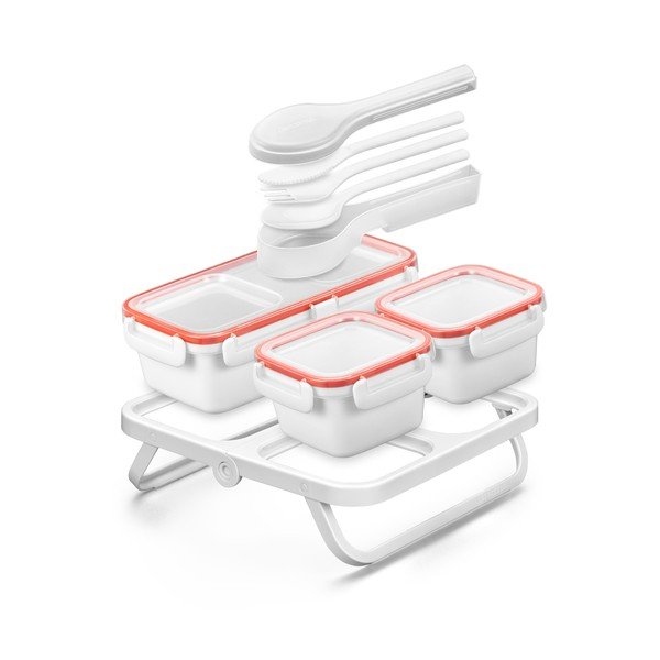Plastikowy zestaw talerzy Freshbox – Tescoma-image-1