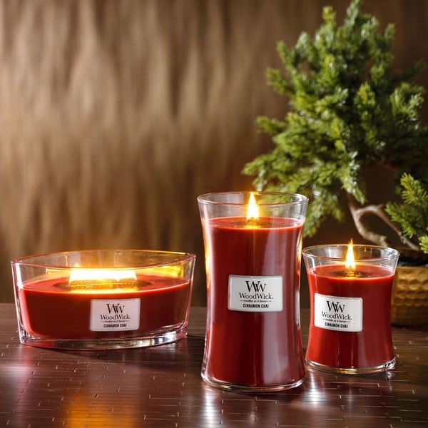 Świeczka zapachowa WoodWick Cynamon i wanilia, 55 h-image-1