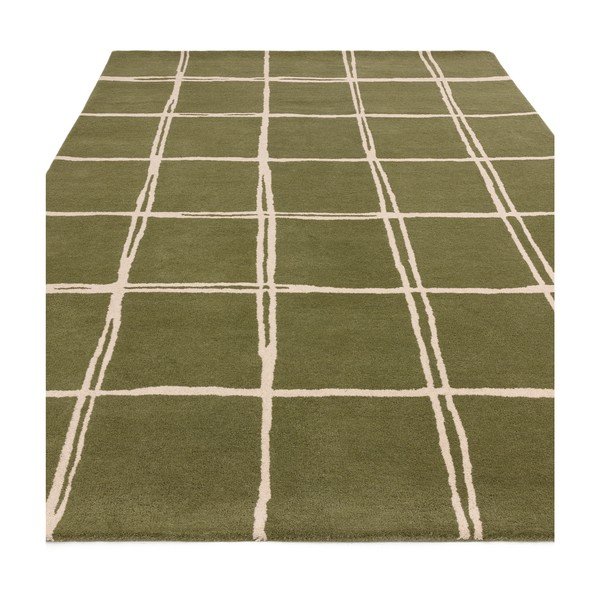 Zielony wełniany dywan tkany ręcznie 160x230 cm – Asiatic Carpets-image-2