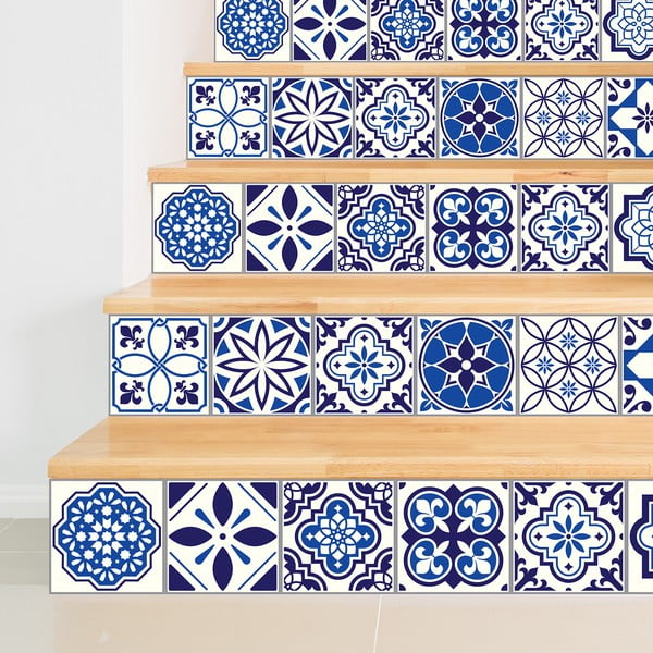 Zestaw 24 naklejek WALPLUS Moroccan Tiles