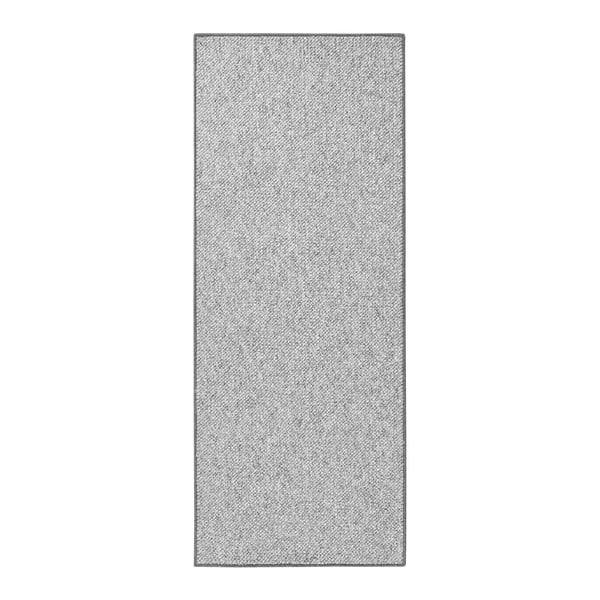 Szary dywan BT Carpet Wolly, 80x200 cm