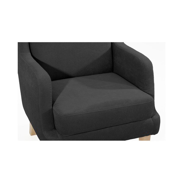 Czarny fotel Max Winzer Bennet Suede-image-3