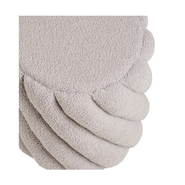 Szary puf z materiału bouclé Sana – House Nordic-image-2