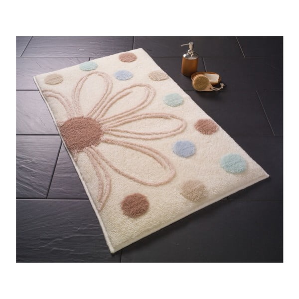 Beżowy dywanik łazienkowy Confetti Bathmats Allinda, 55x60 cm