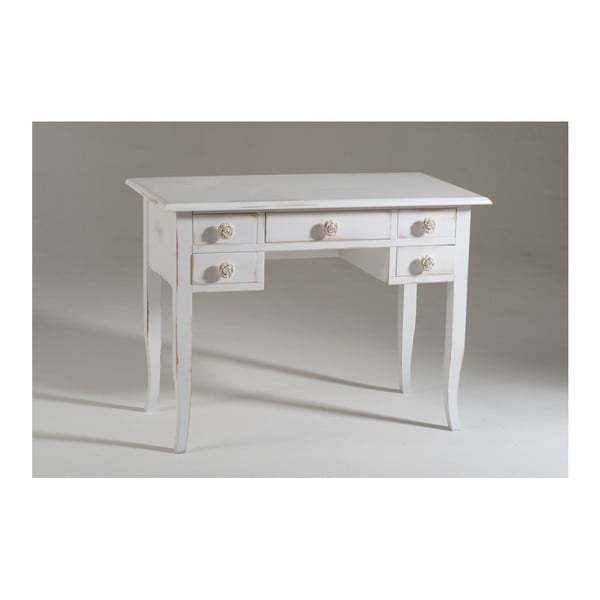 Białe biurko drewniane Castagnetti Uno