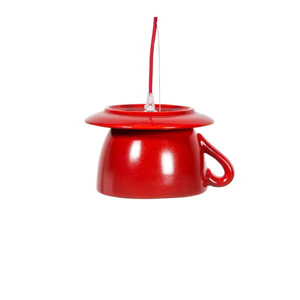 Czerwona ceramiczna lampa wisząca Creative Lightings Coffee Time