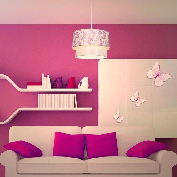 Biało-różowa lampa dziecięca – Squid Lighting-image-1