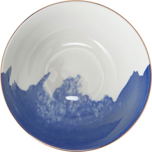 Zestaw 2 niebiesko-białych porcelanowych misek Westwing Collection Rosie, ø 15 cm-image-1