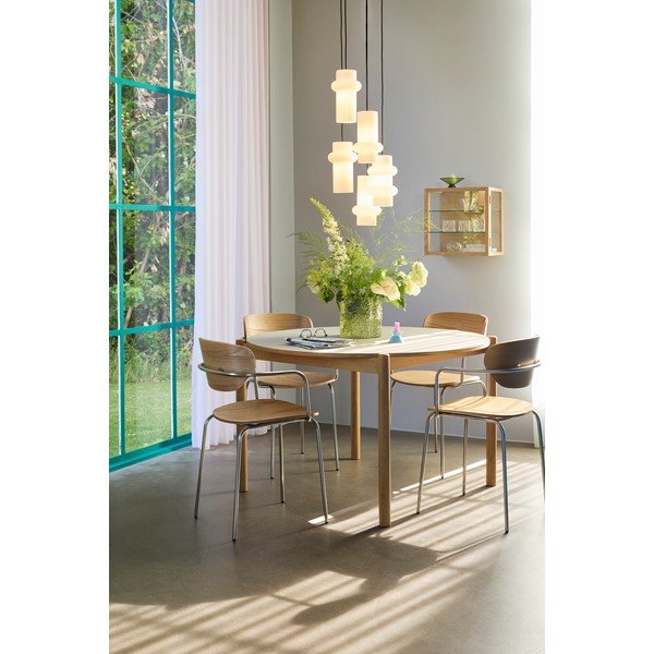 Biała szklana lampa wisząca ø 15 cm Pilule – Hübsch-image-4
