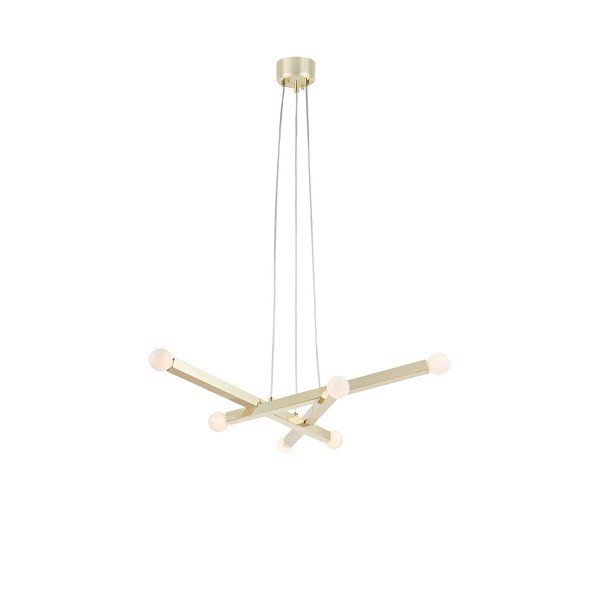 Metalowa lampa wisząca w kolorze mosiądzu ø80x10 cm Stack – Markslöjd