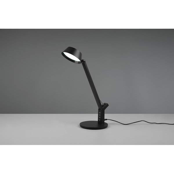 Lampa stołowa LED ze ściemniaczem w kolorze matowej czerni (wysokość 40 cm) Ava – Trio-image-1