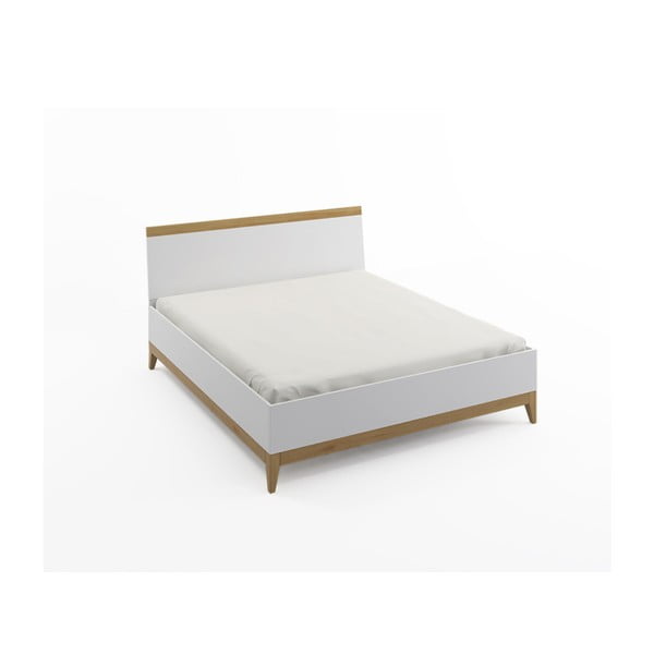 Łóżko 2-osobowe z litego drewna sosnowego SKANDICA Livia High Bed, 160x200 cm