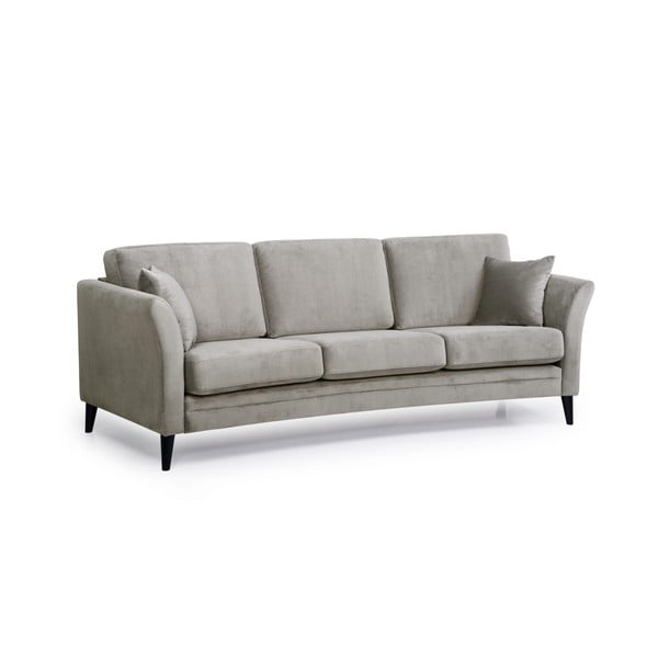 Beżowa aksamitna sofa Scandic Eden, 237 cm-image-2