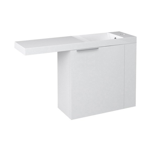 Biała wisząca szafka bez umywalki 50x50 cm Latus Vi – Sapho