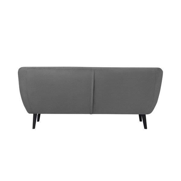Szara sofa 3-osobowa z czarnymi nogami Mazzini Sofas Toscane-image-2