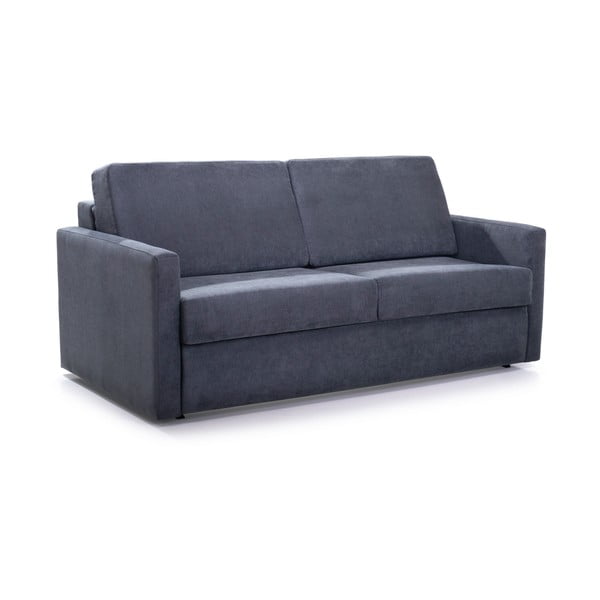 Antracytowa sofa rozkładana z materacem Scandic Soul