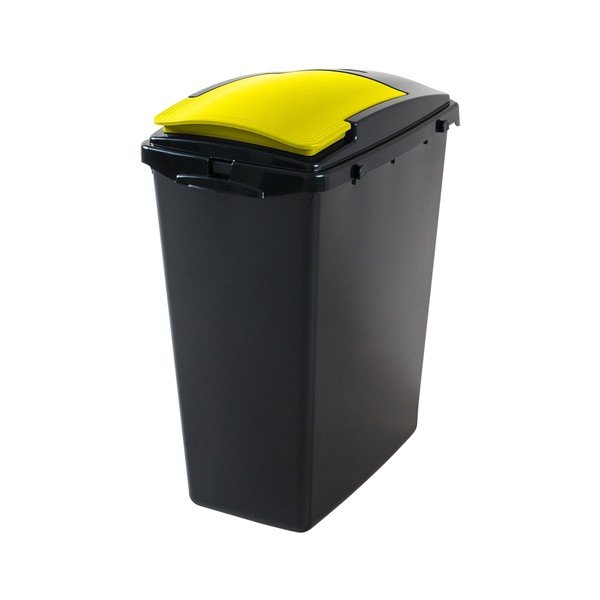 Żółta plastikowa pokrywa do kosza na śmieci do segregacji odpadów – Addis-image-1
