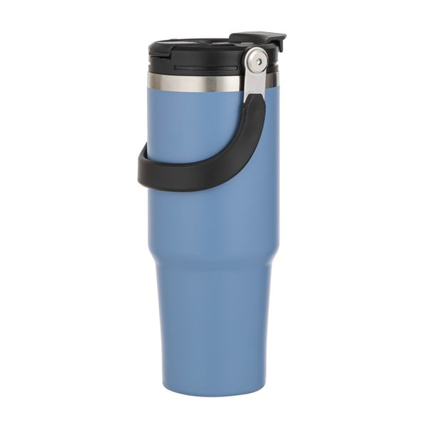 Niebieska podróżna butelka ze stali nierdzewnej 1 l Eco – Ladelle