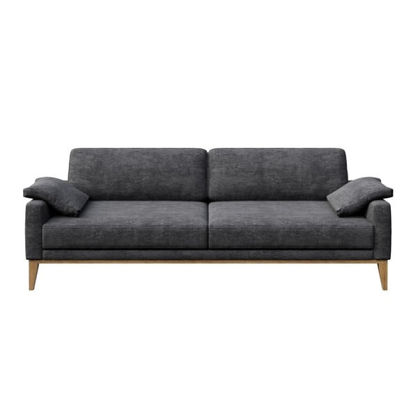 Ciemnoszara sofa trzyosobowa MESONICA Musso, 211 cm
