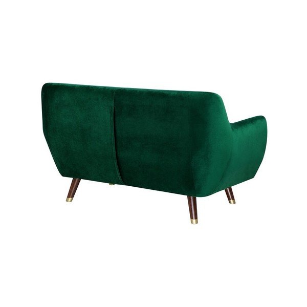 Szmaragdowa sofa 2-osobowa z obiciem o wyglądzie aksamitu Monobeli Willy-image-3