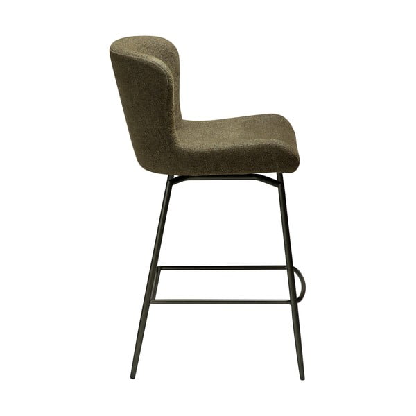 Tapicerowany hoker w kolorze khaki (wysokość siedziska 67,5 cm) Glam – DAN-FORM Denmark-image-1