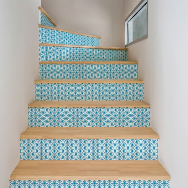 Komplet 2 naklejek na schody Ambiance Stairs Stickers Halvor, 15x105 cm