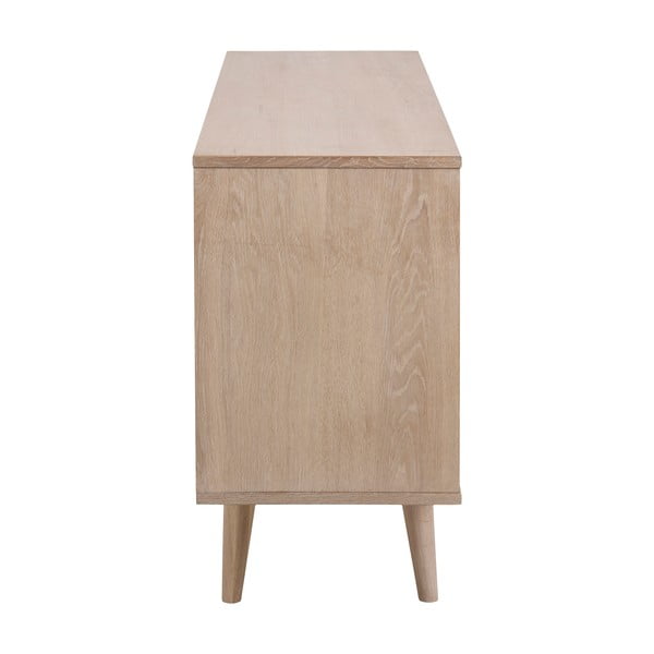 Naturalna niska komoda w dekorze dębu 150x75 cm Nagano – Actona-image-4