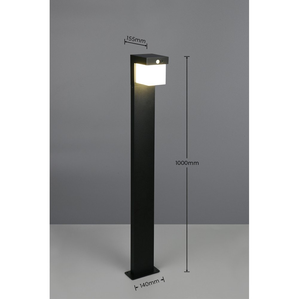 Solarna lampa zewnętrzna typu słupek LED (wysokość 100 cm) Colombo – Reality (zdjęcie 5)
