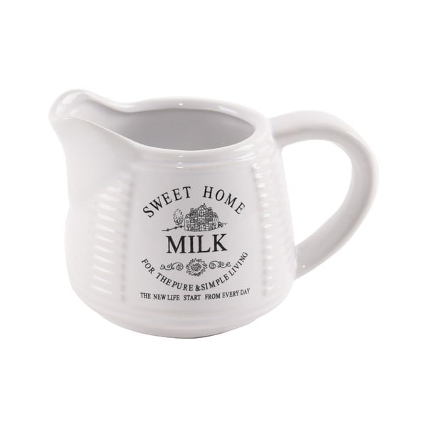 Biały ceramiczny mlecznik Orion Sweet Home, 250 ml