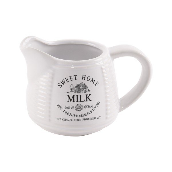 Biały ceramiczny mlecznik Orion Sweet Home, 250 ml