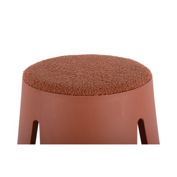 Jasnoczerwony plastikowy stołek Savor  – Leitmotiv-image-3