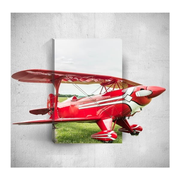 Obraz 3D Mosticx Red Plane, 40x60 cm