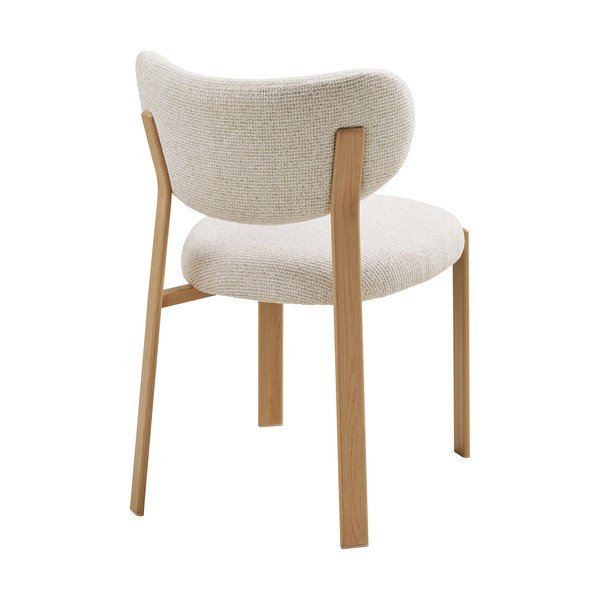Białe tapicerowane krzesło Savina – House Nordic-image-4