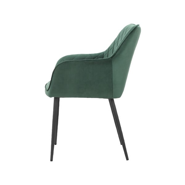 Zielone tapicerowane fotele jadalniane zestaw 2 szt. Elvira – Støraa-image-3